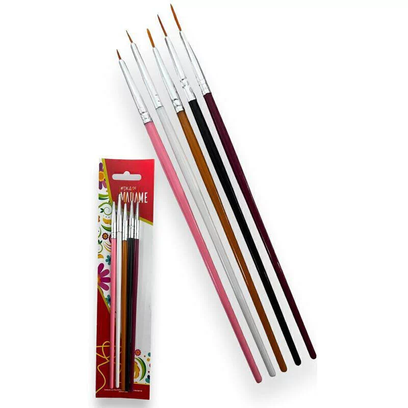 pincel para unha decorada