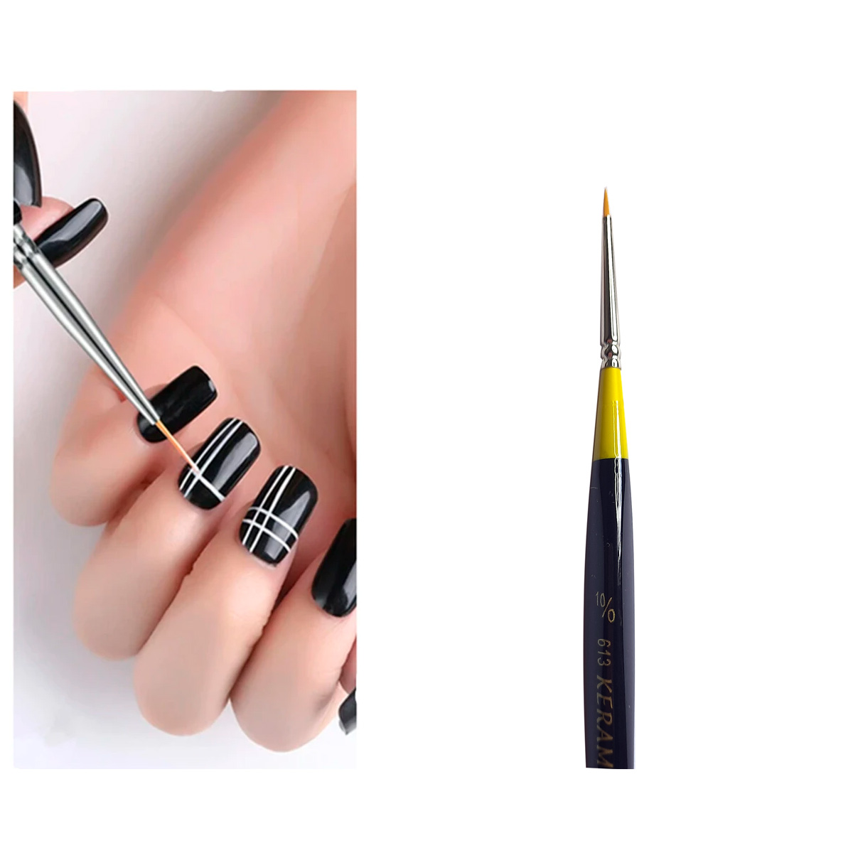 pincel para unha profissional