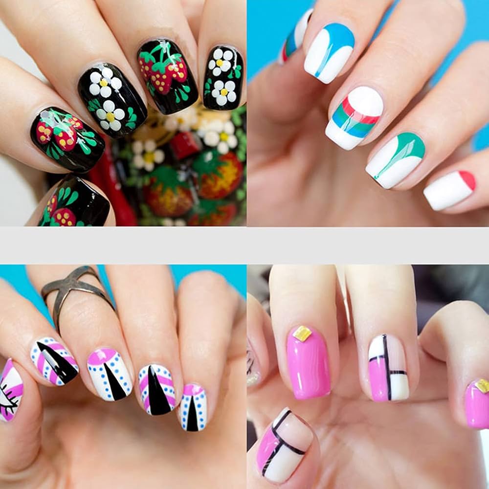 Unhas de gel decoradas