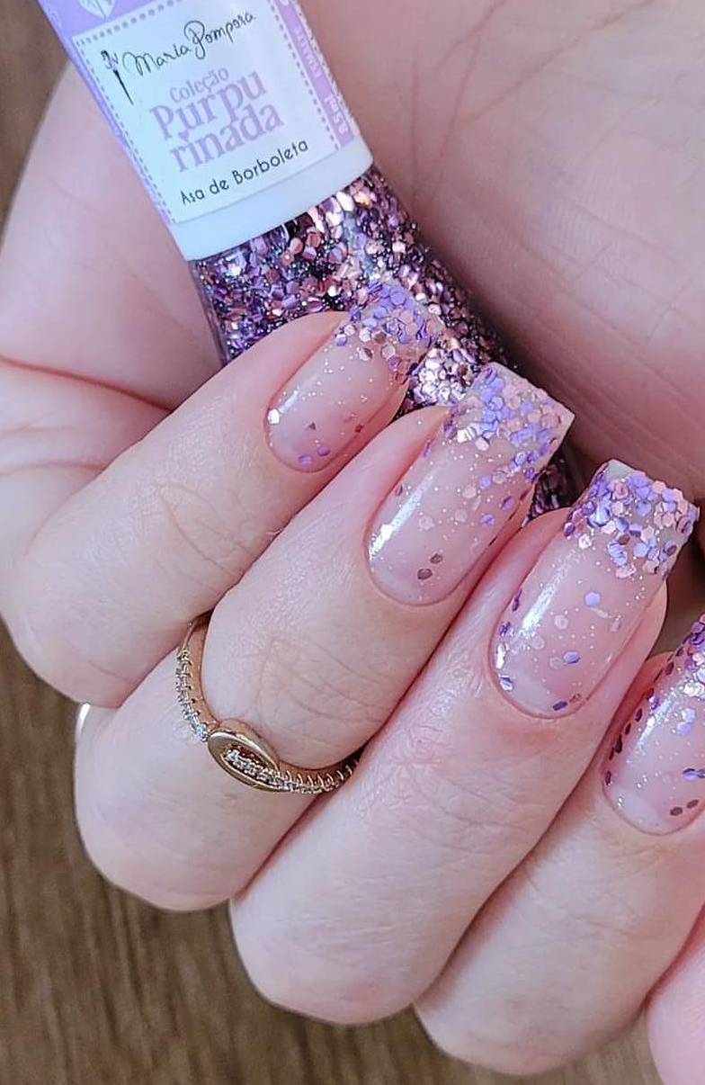 efeito asa de borboleta unhas