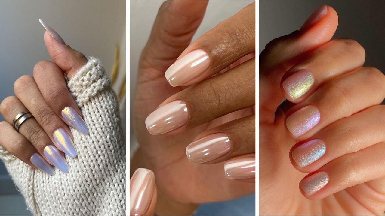 aplicação pó de unha