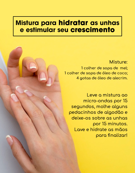 receita caseira para unha crescer
