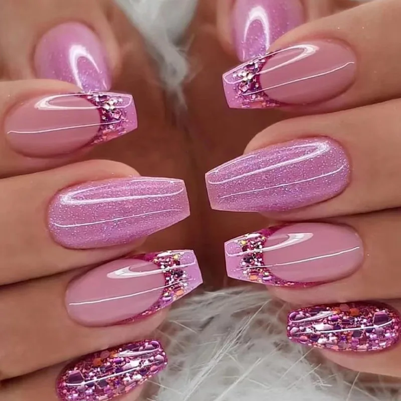 unha rosa curta