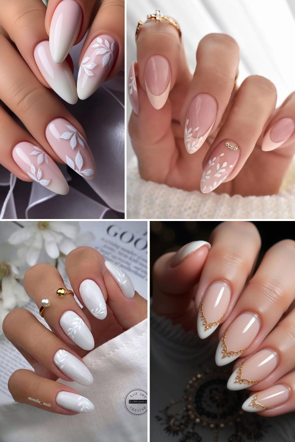 simples unha decorada redonda