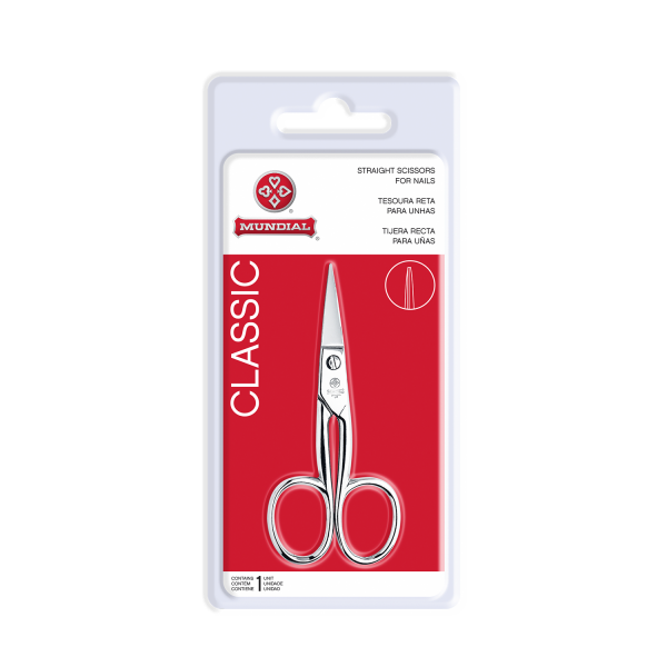 Tesoura de unha Mundial Flex Reta BC-322