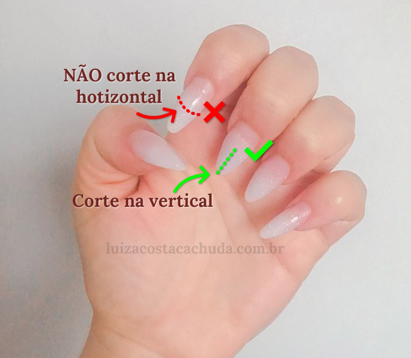 tirar esmalte em gel em casa
