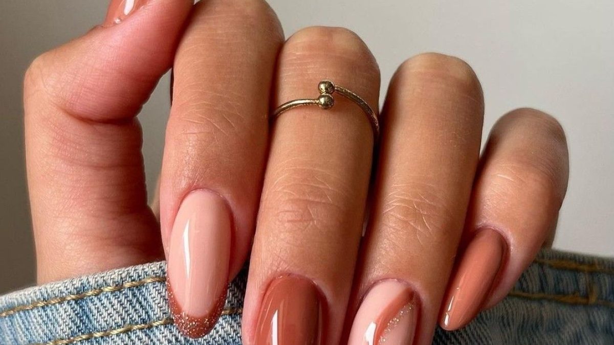 unha almond decorada delicada