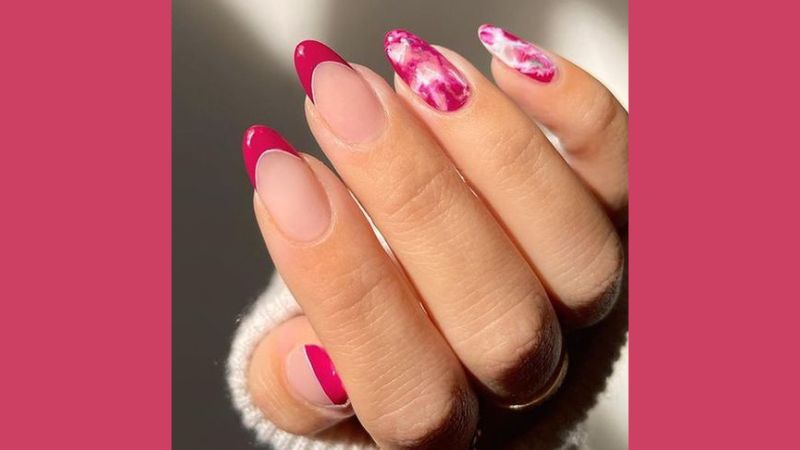 como evitar quebras nas unhas almond rosa
