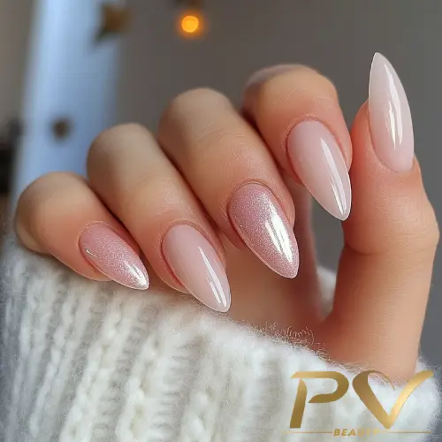 unha de gel stiletto