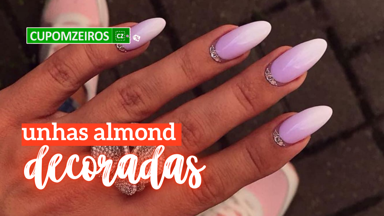 como fazer unha amendoada com glitter encapsulado