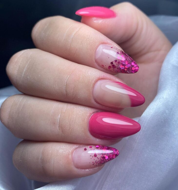 erros comuns ao fazer unhas amendoadas rosa