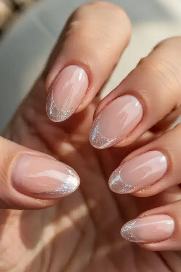 Top Coat e Durabilidade: Segredos para sua Francesinha Amendoada com Glitter Brilhar Mais
