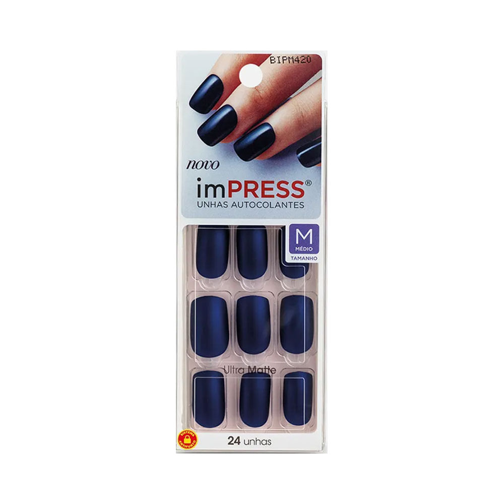 unha autocolante impress longa