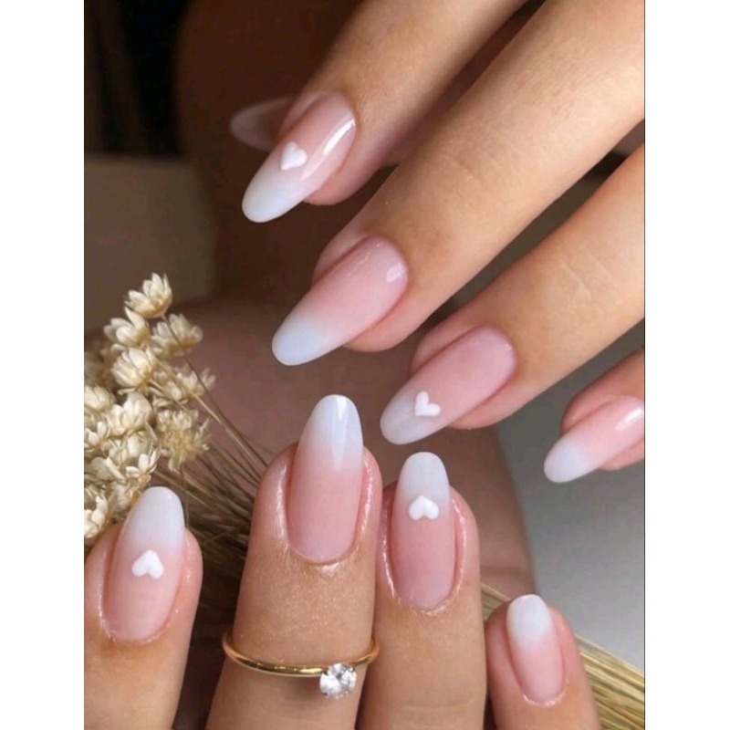 unha baby boomer para unhas curtas