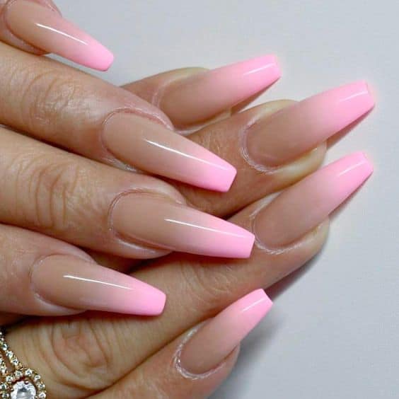 unha baby color rosa bebê