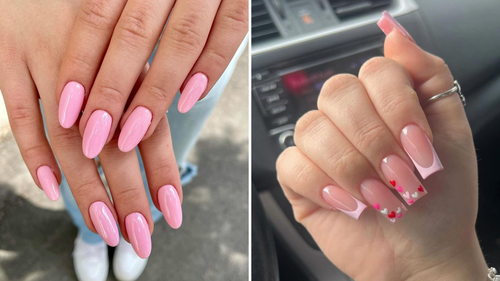unha baby color rosa choque