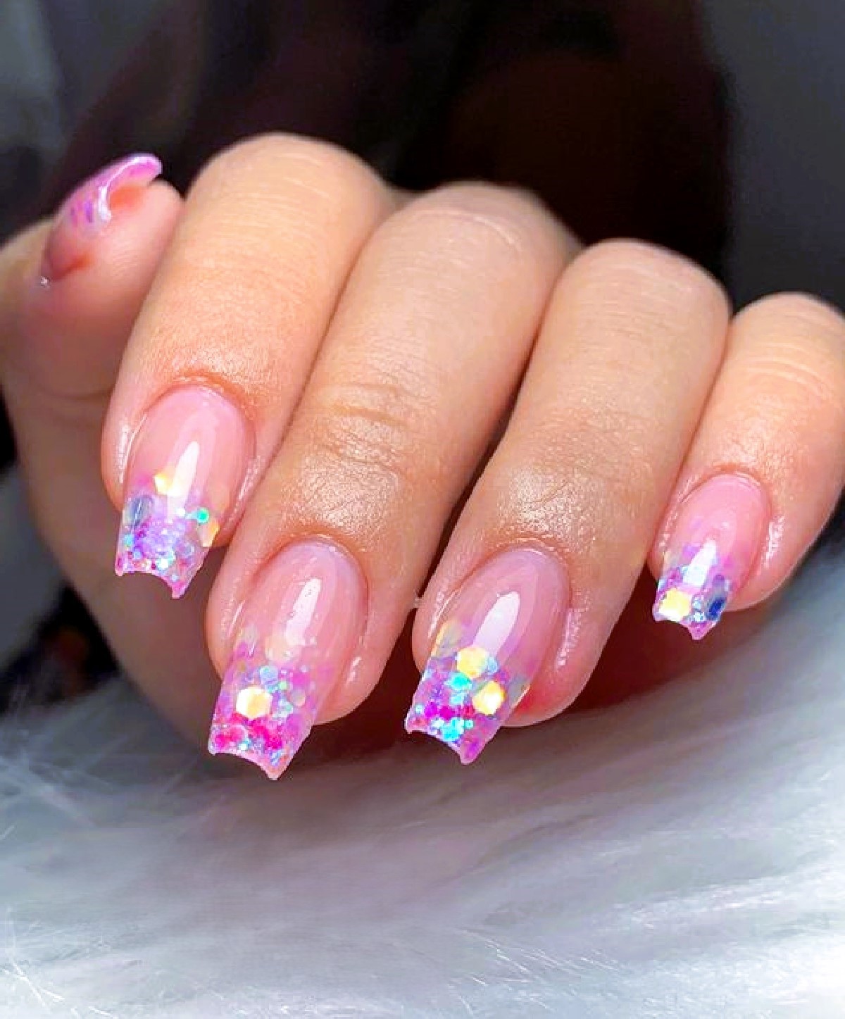 unha baby color rosa pastel