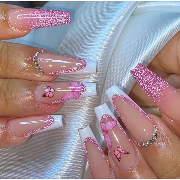 unha bailarina decorada fácil