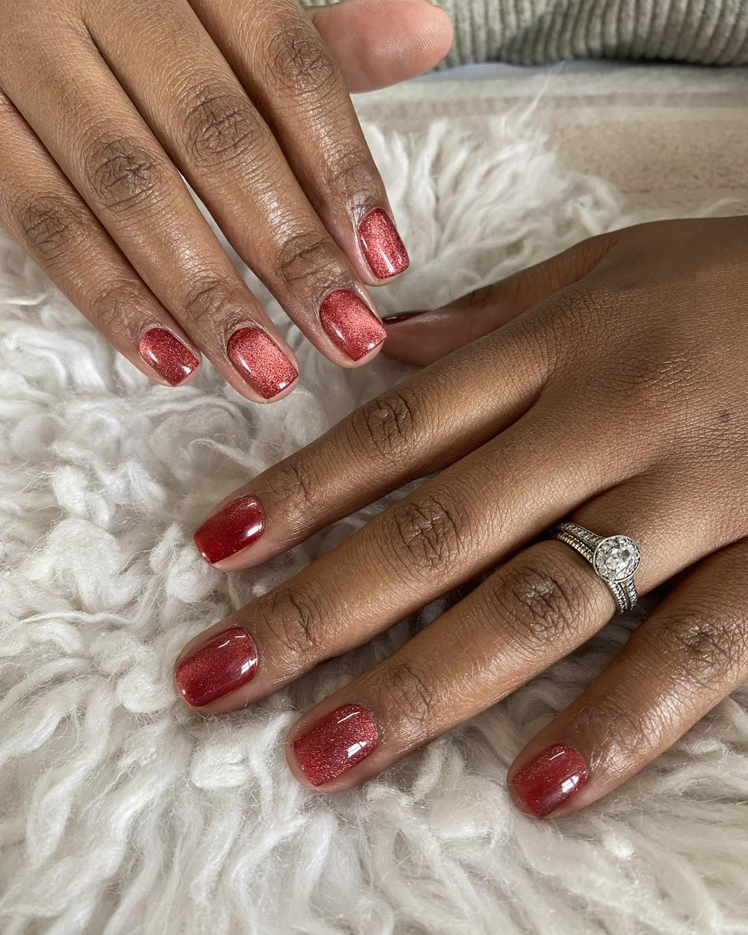 inspiração unha bailarina preta com glitter