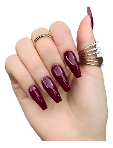 unha bailarina vinho vs unha amendoada