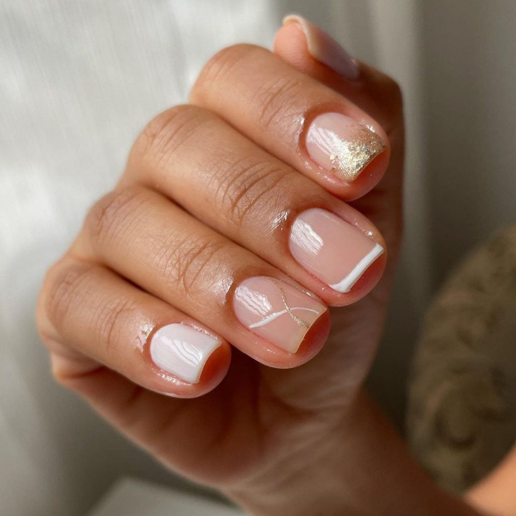 quanto custa fazer unhas brancas com brilho em salão