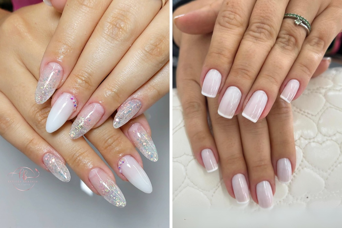 erros comuns ao aplicar esmalte branco com glitter
