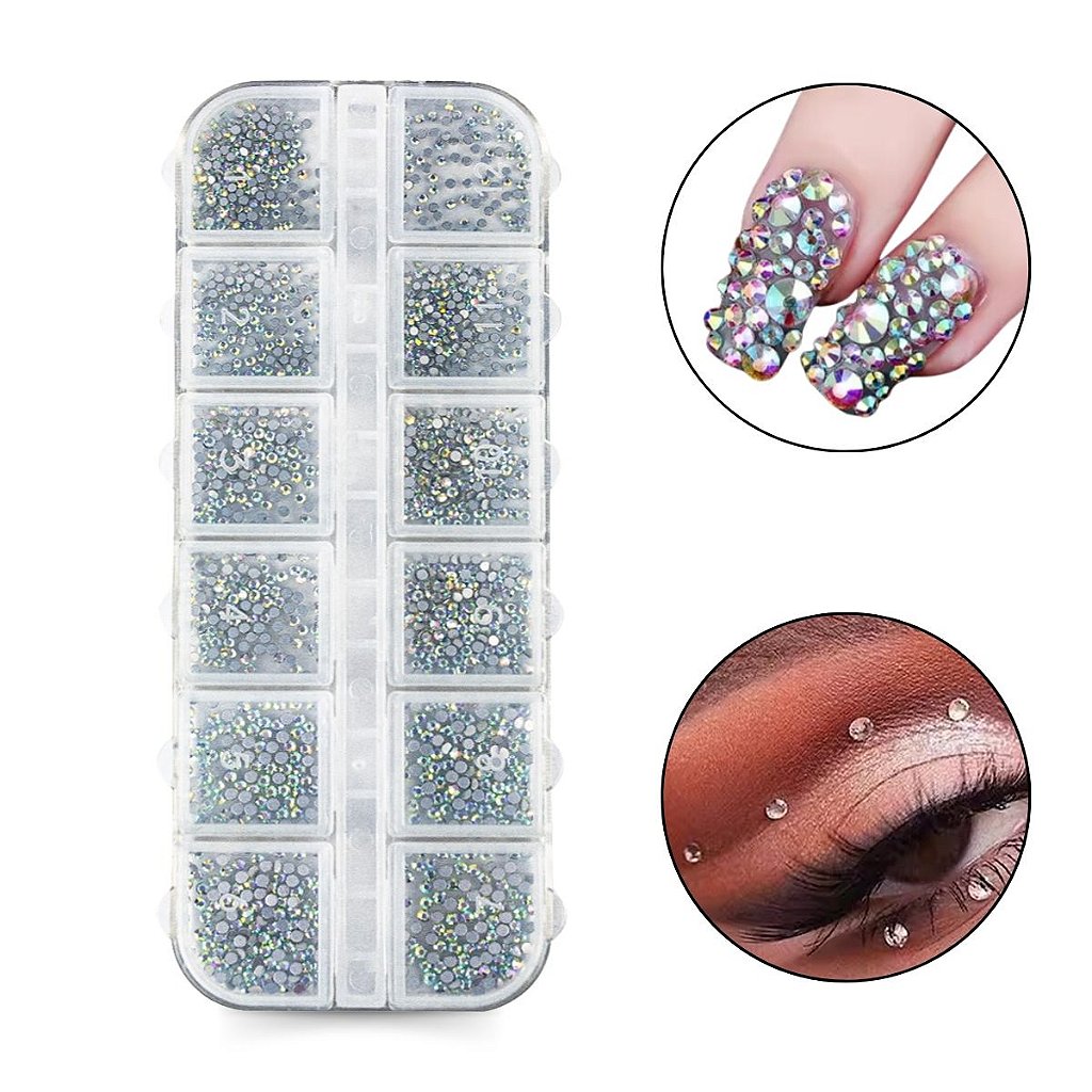 Unhas brilhantes estilo 