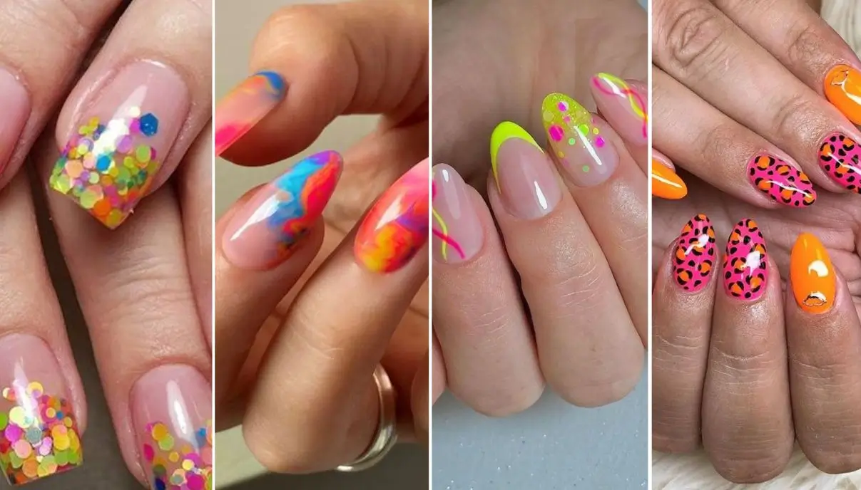como fazer unhas de carnaval com glitter passo a passo