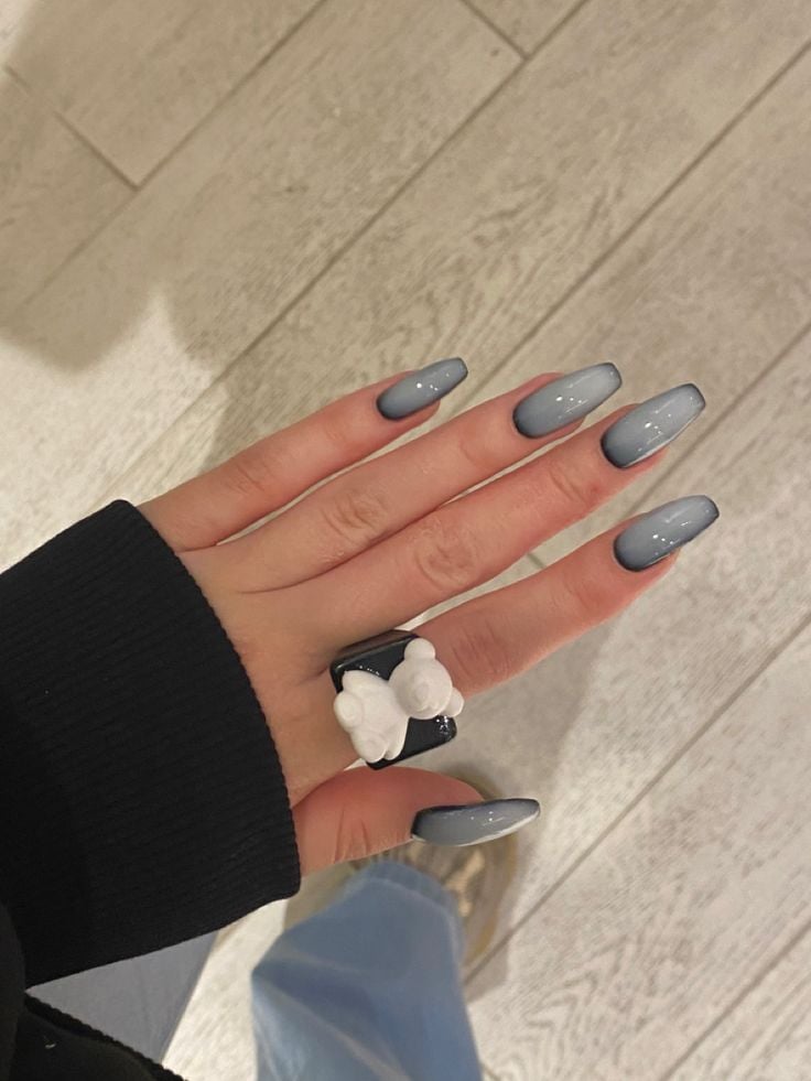 unha cinza e branco vs unha toda branca qual escolher
