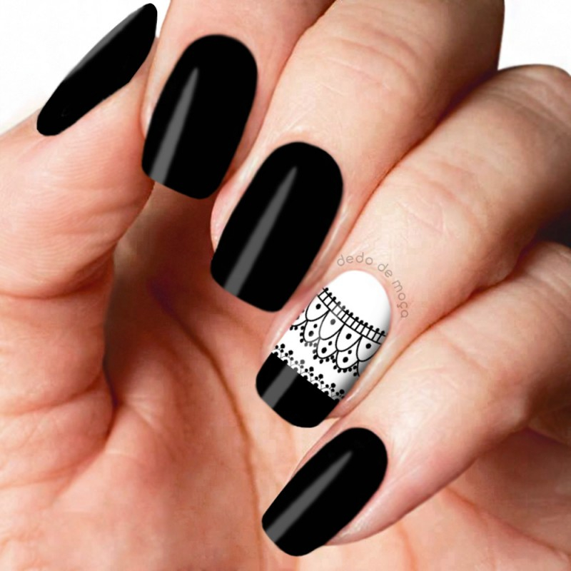 Francesinha preta com strass