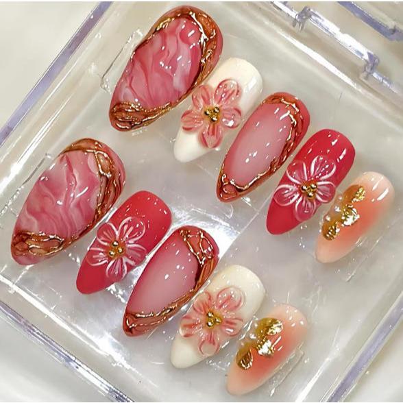 textura em unhas