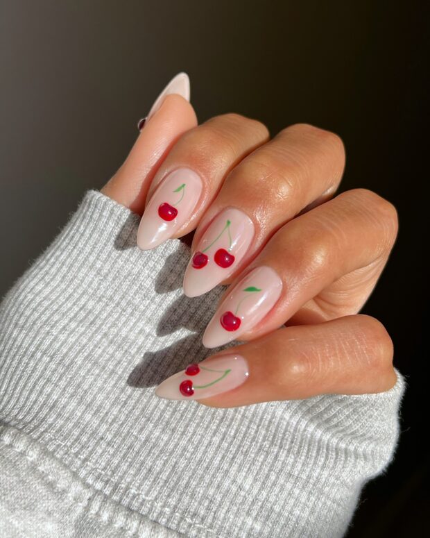 Unhas cherry nails