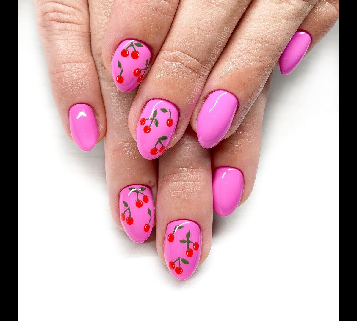 Nail art de cereja