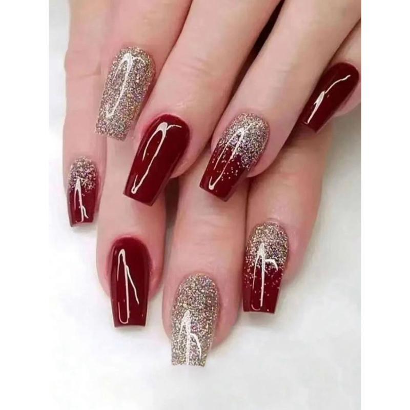 unha de acrigel decorada encapsulada