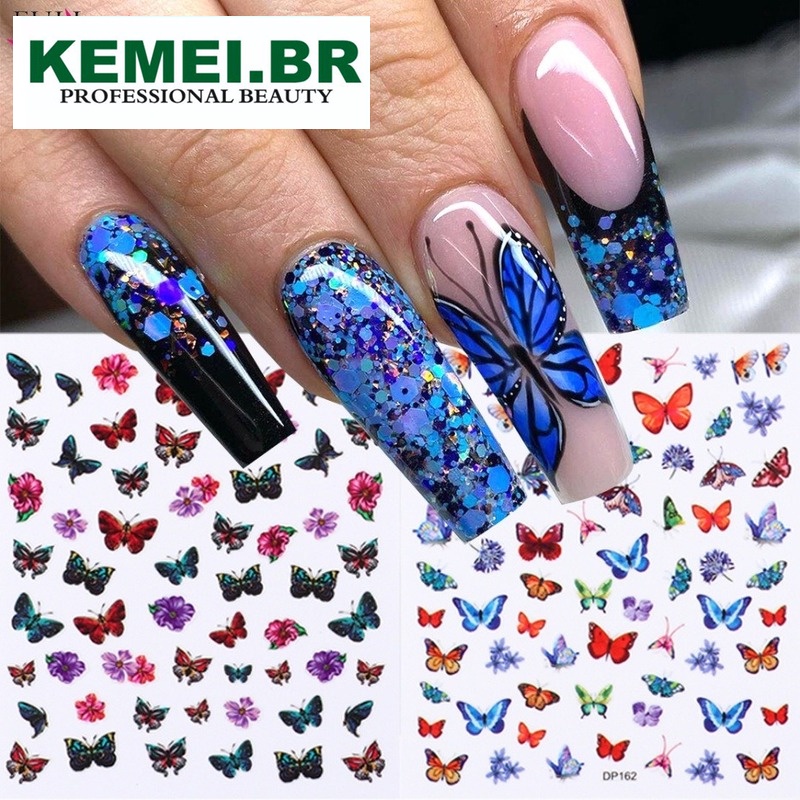 esmalte efeito borboleta