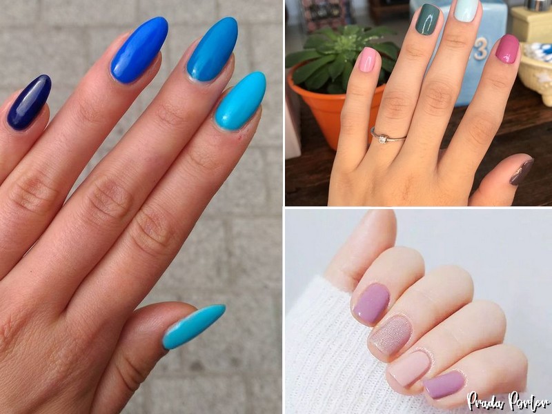 unha de cada cor vs unhas degradê qual escolher