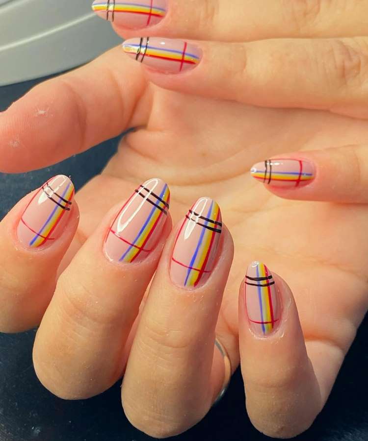 tutorial unha bandeirinha festa junina