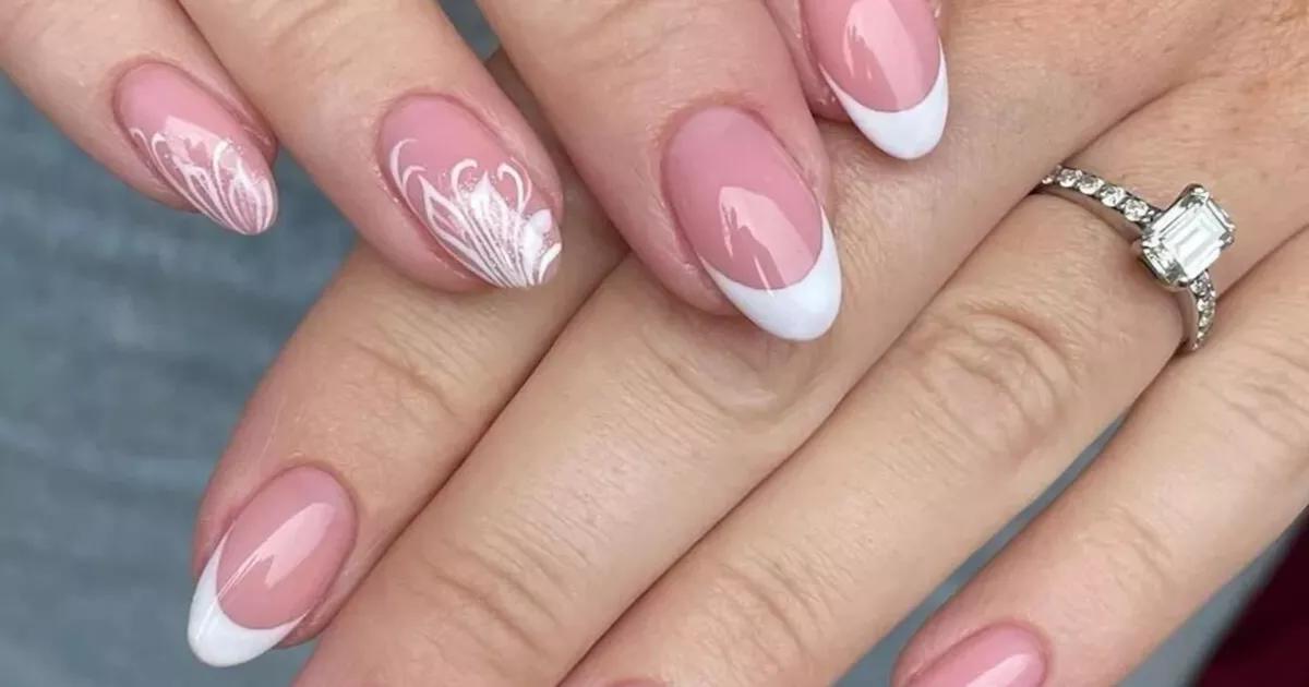 unha de fibra natural antes e depois