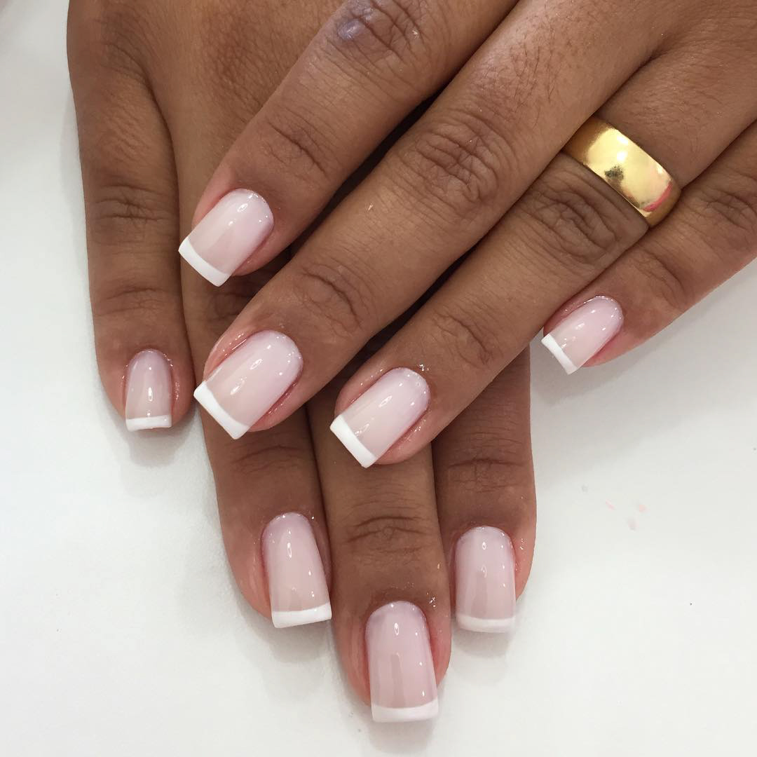 unha de fibra curta nude