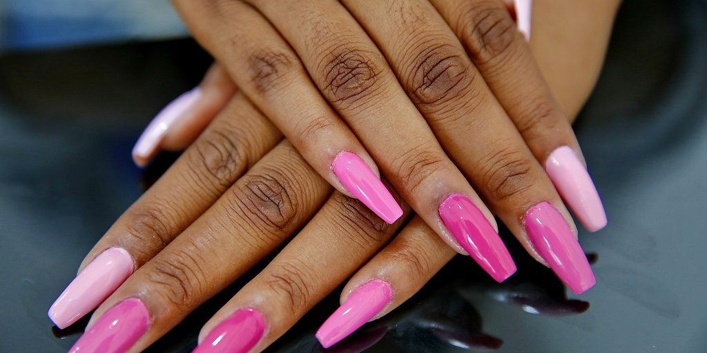 unha de fibra rosa para o dia a dia