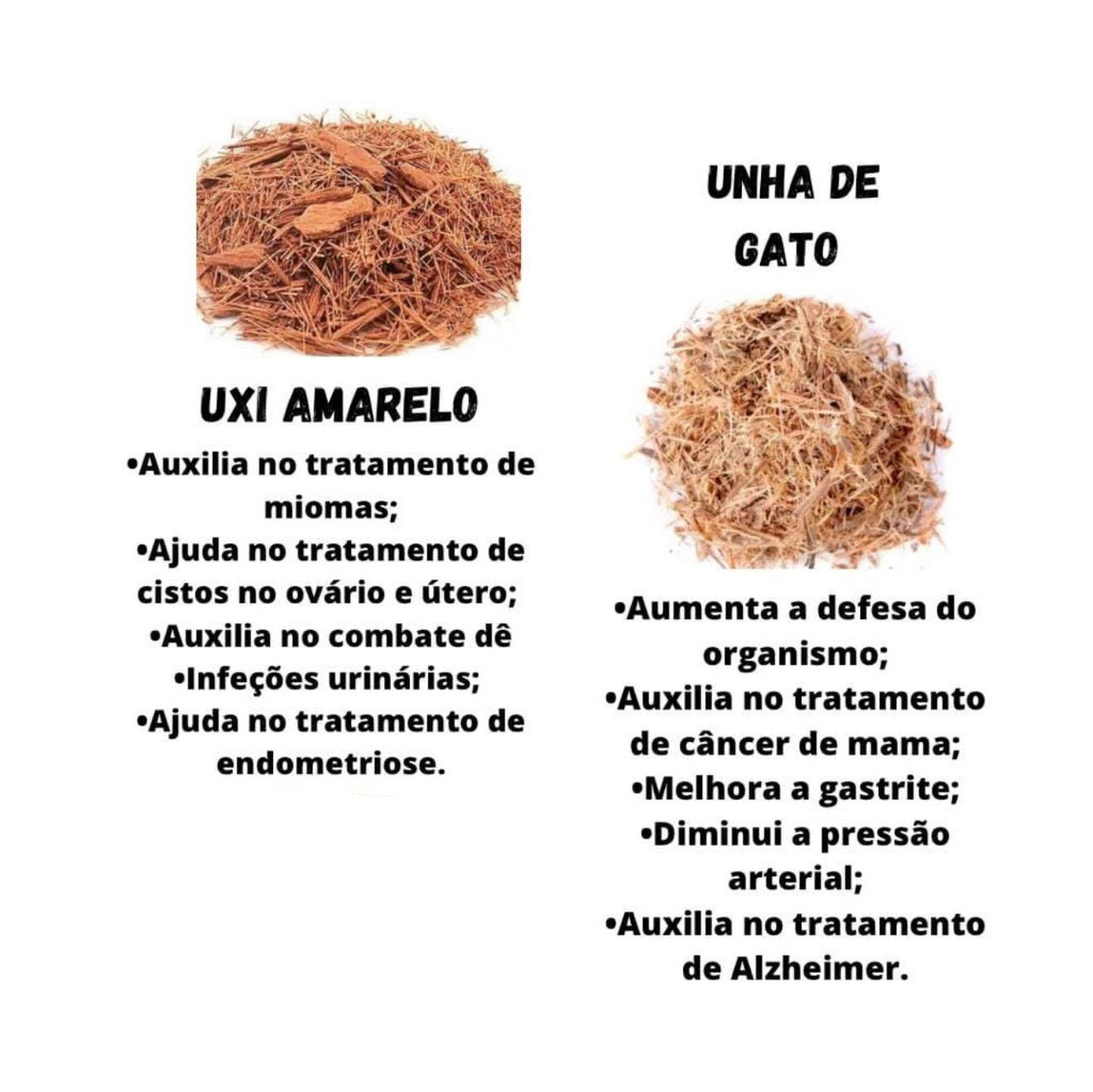 Contraindicações e Efeitos Colaterais da Unha de Gato e Uxi Amarelo