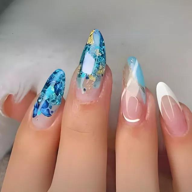 unha de gel amendoada vs unha de gel stiletto