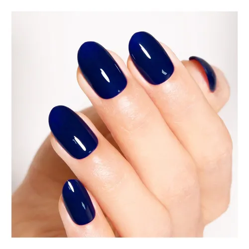 unha de fibra de vidro azul escuro