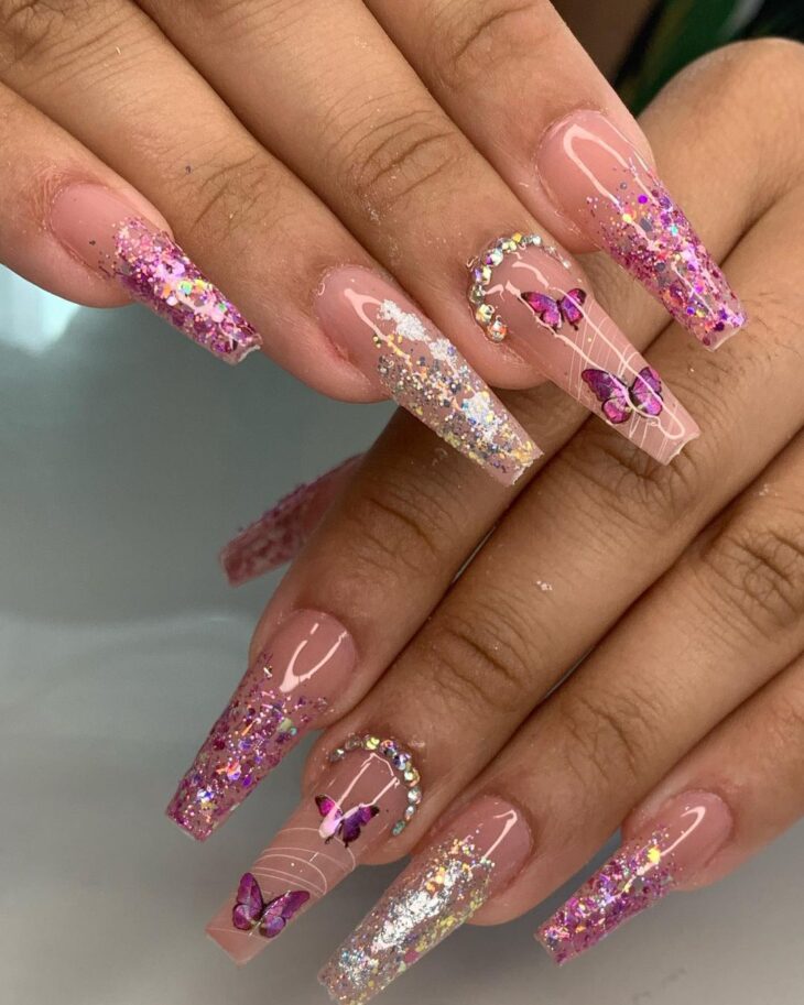 unha de gel bailarina