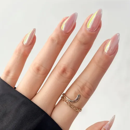unha de gel com glitter