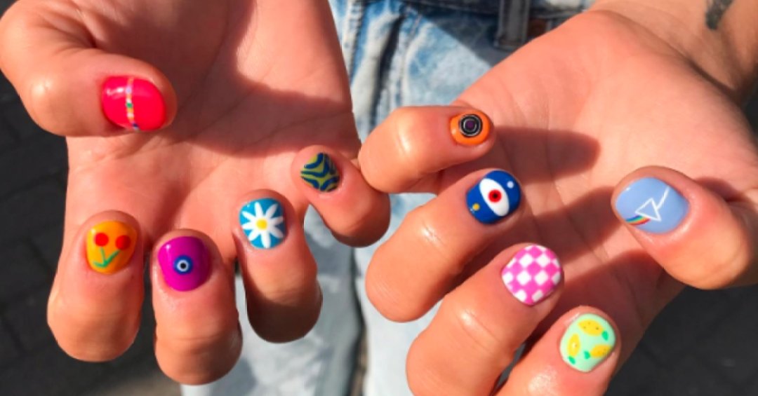 milky nails em unhas de gel curtas passo a passo