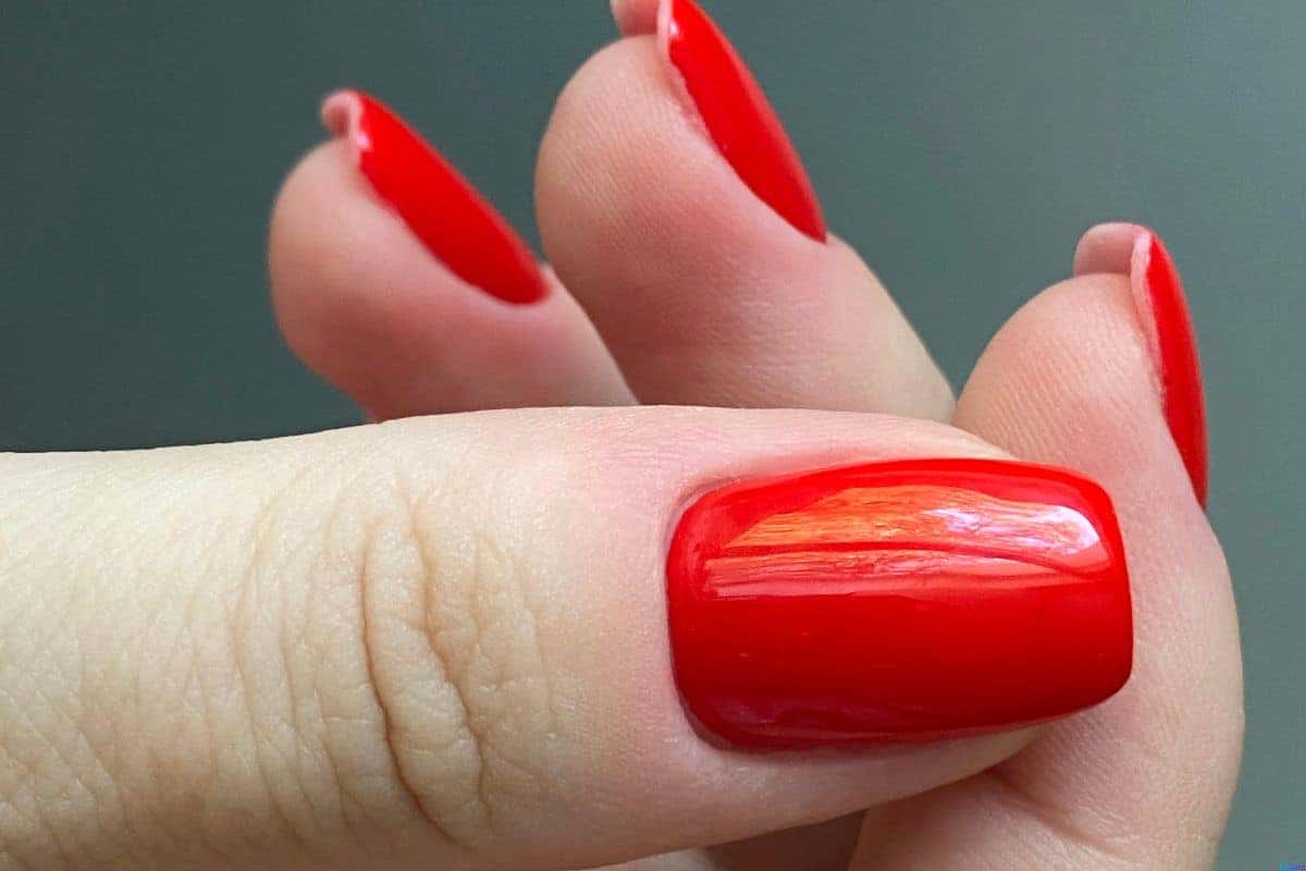 unha de gel decorada delicada quadrada