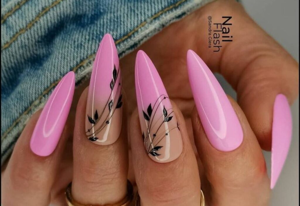 problemas unhas de gel rosa quebrando