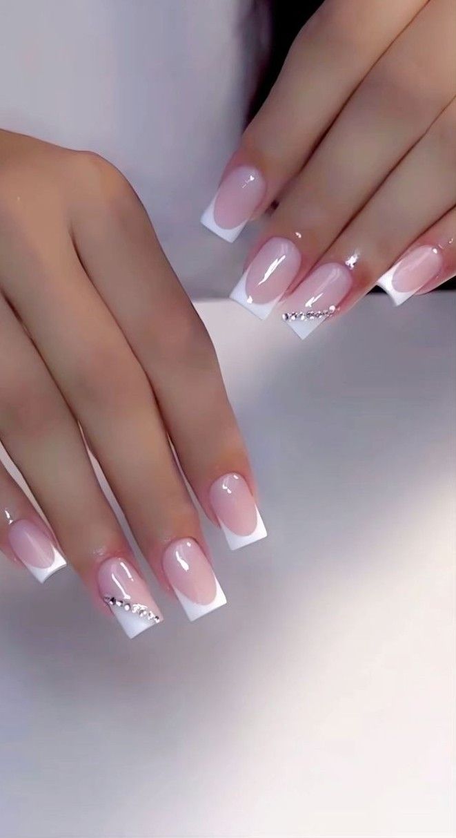 unha de gel francesinha