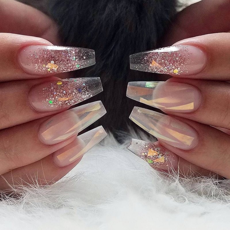 unhas noiva gel